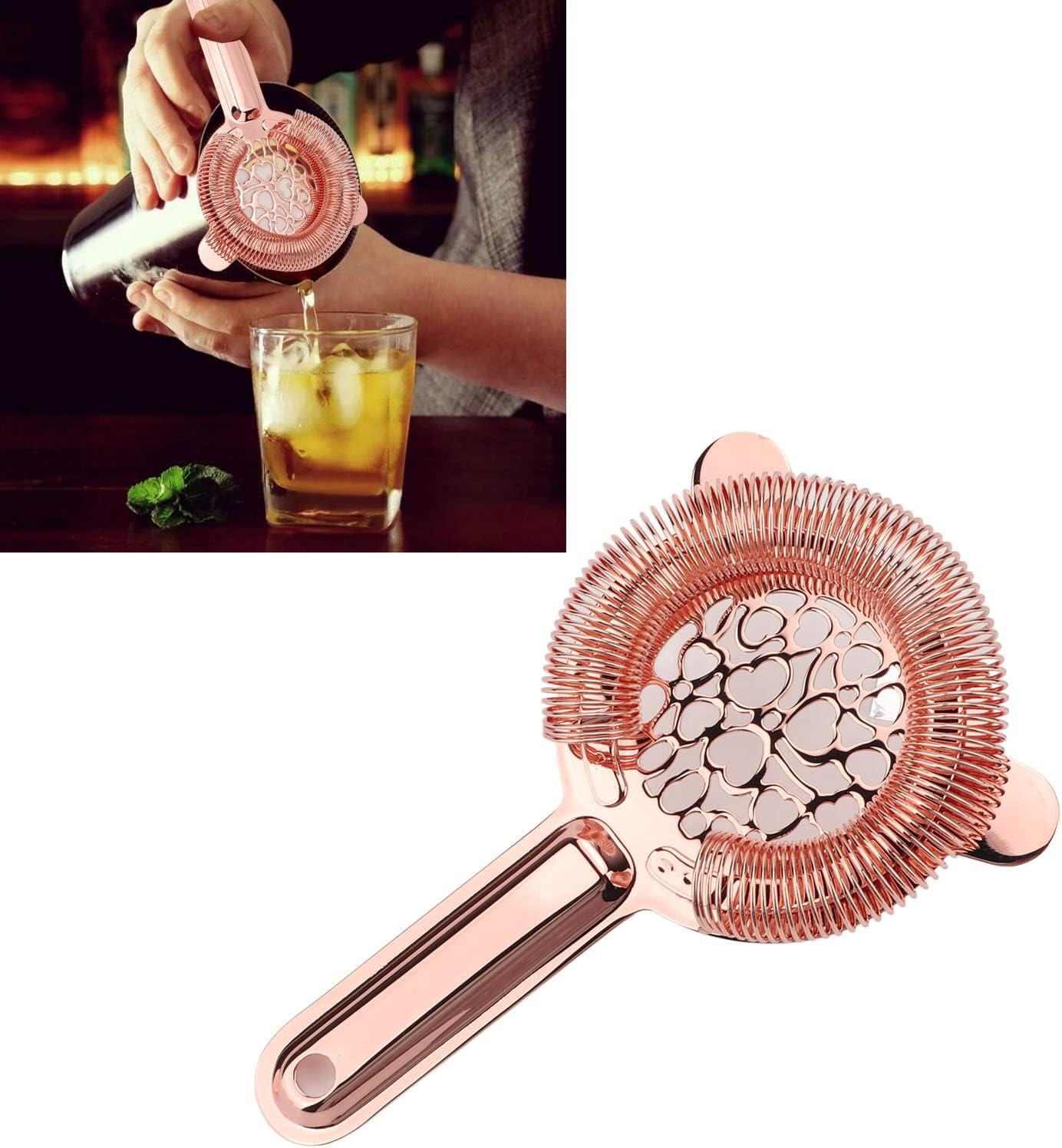 Bartending Ice Strainer Stainless Steel Cocktail Strainer