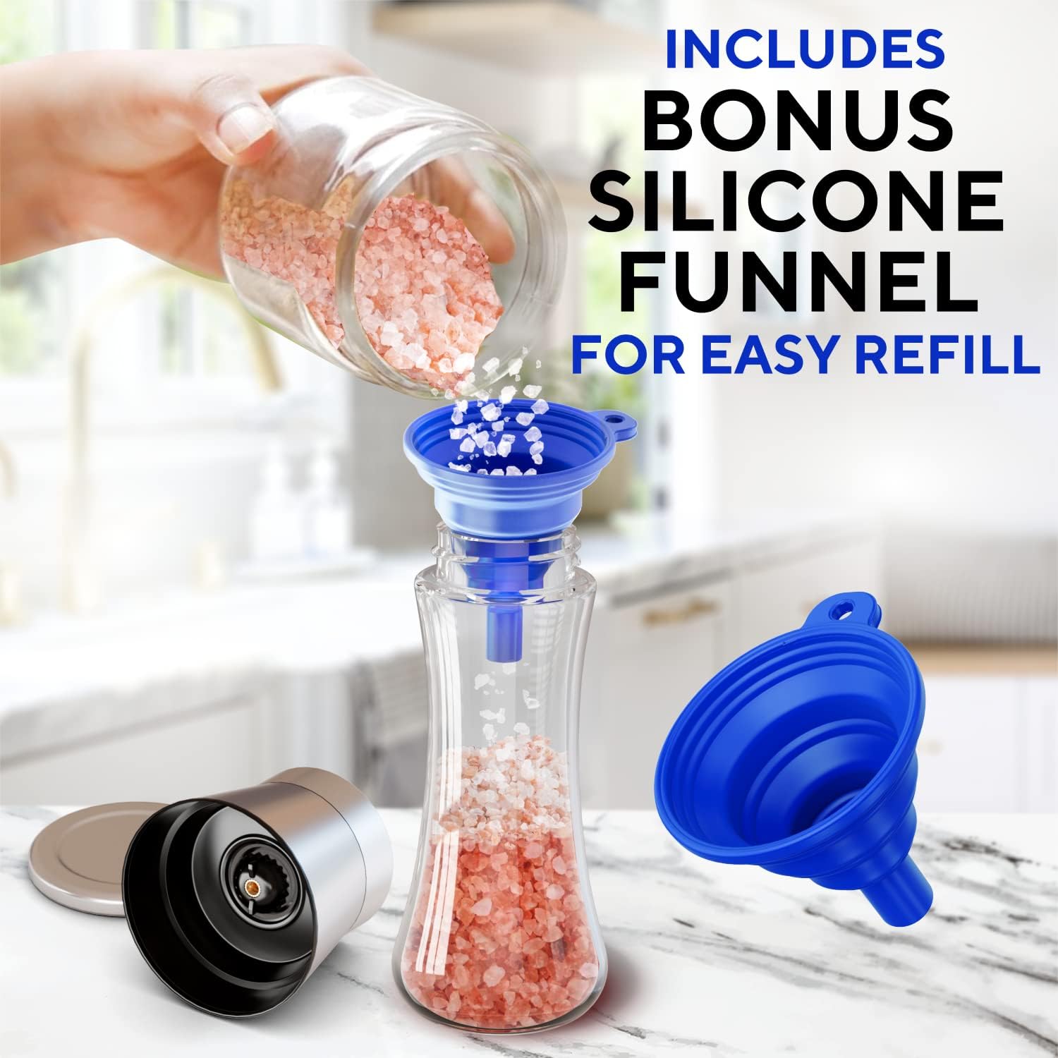Premium Salt and Pepper Grinder Set of 2