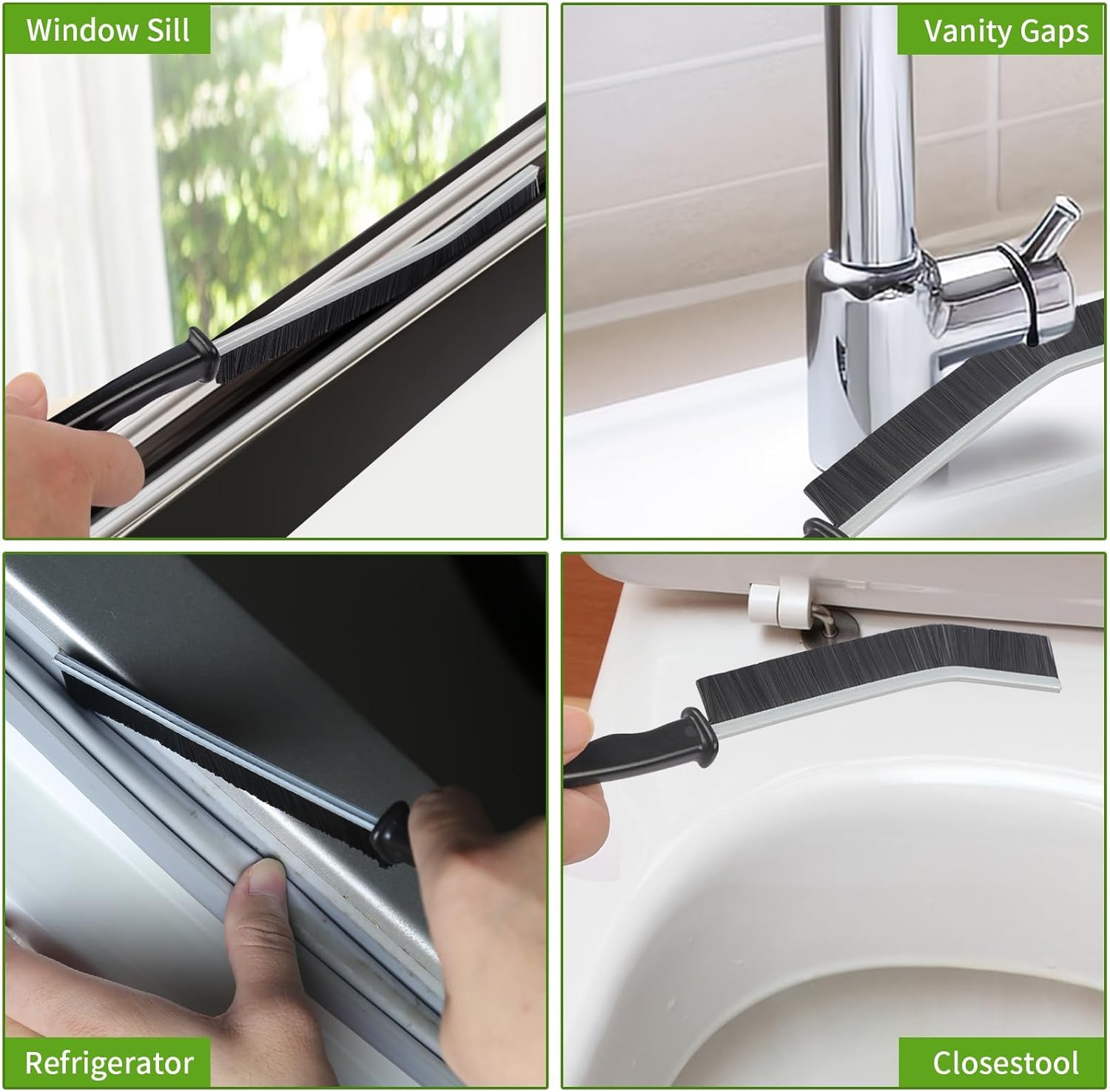 Tedmax Crevice Cleaning Brush Set for DeepCLEANS in Your Home
