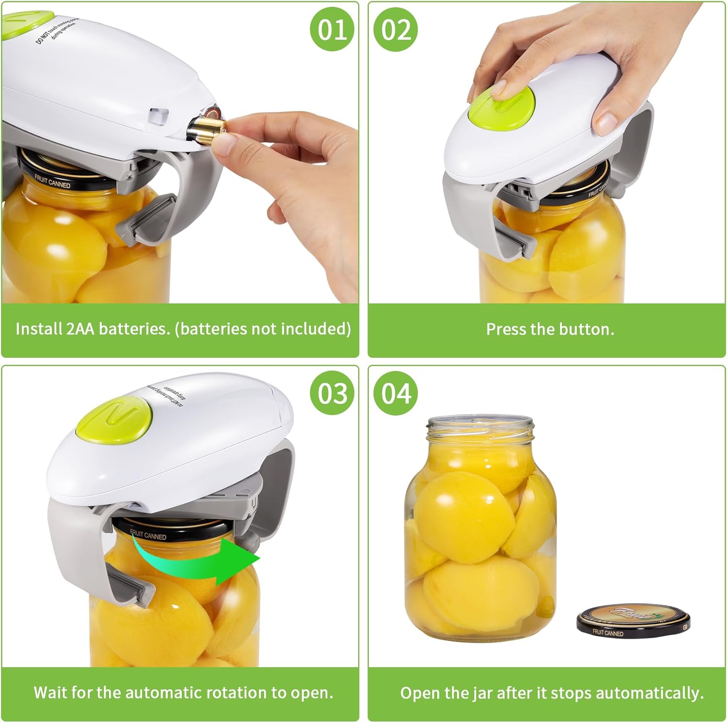 Electric Jar Opener with High Torque One Touch Operation