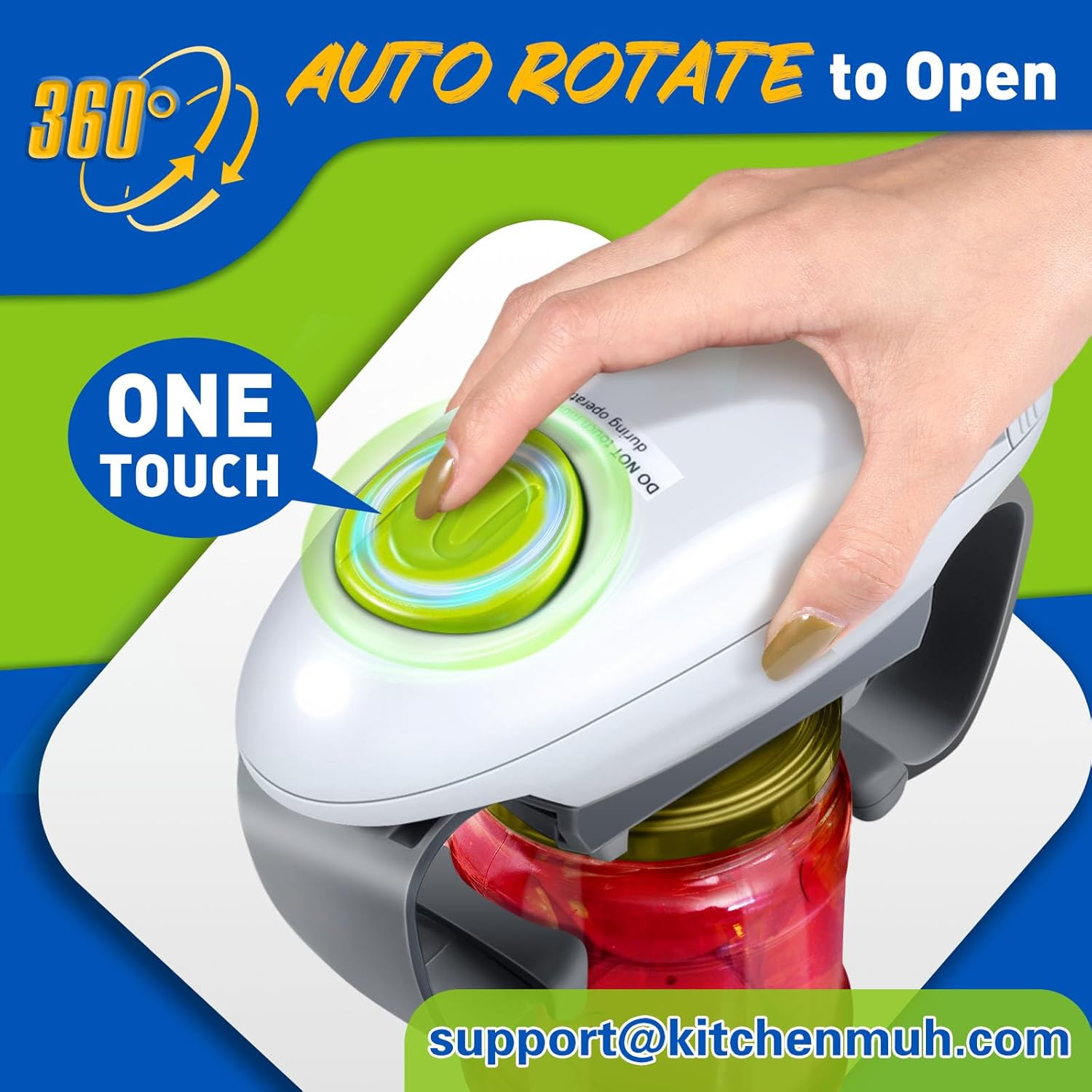 Ergonomic Electric Jar Opener for Seniors