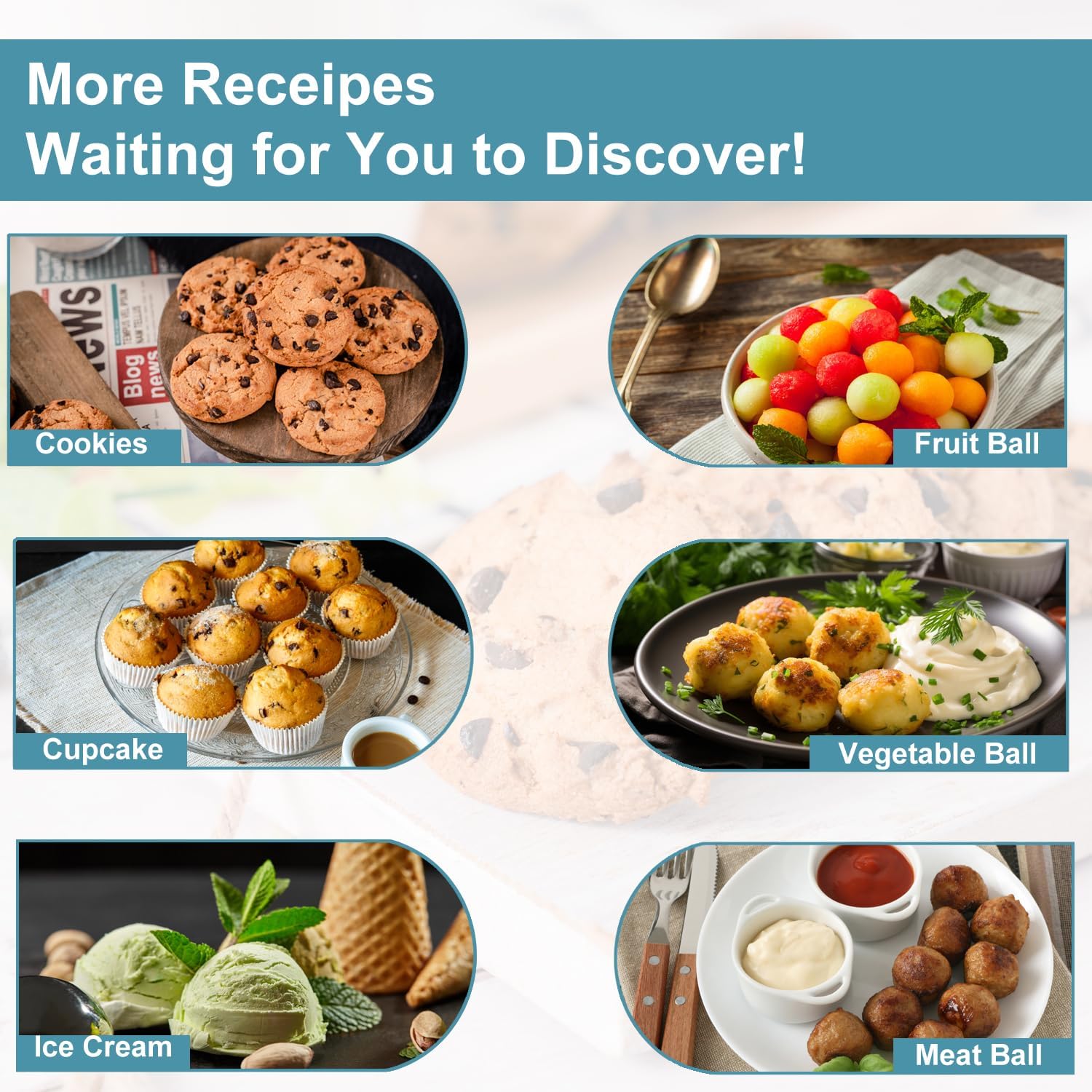 HOMURE H Cookie Scoop Set