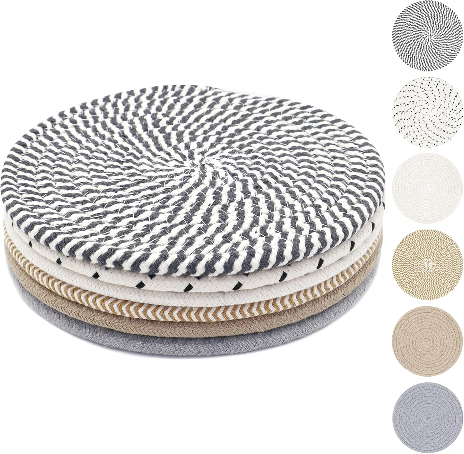 8-Inch Heat-Resistant Trivets for Kitchen Use