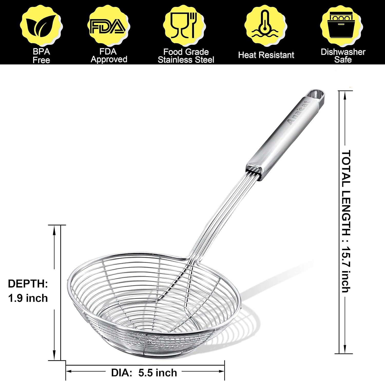 Stainless Steel Kitchen Strainer