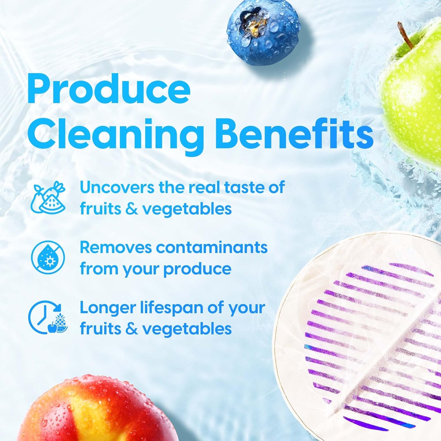 AquaPure - Smart Veggie Fruit Wipes Water Proof Veggie Cleaner