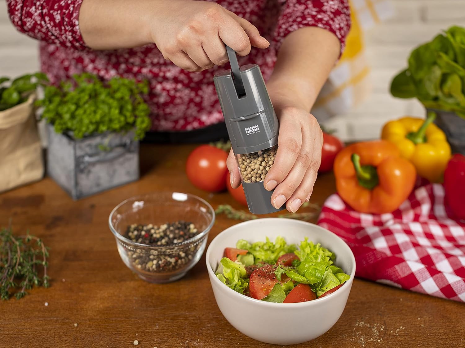 KUHN RIKON Salt and Pepper Mill Adjustable Grinder