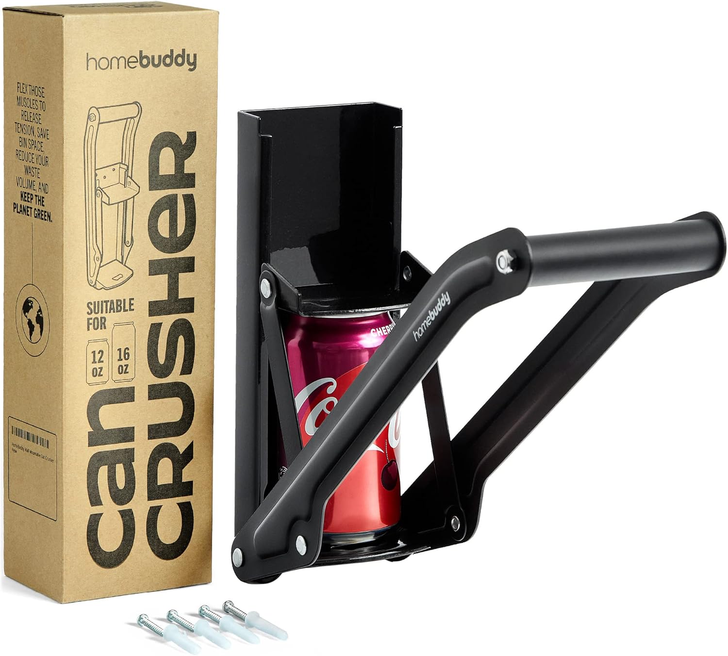 HomeBuddy Aluminum Can Crusher - Compact Sturdy for Recycling