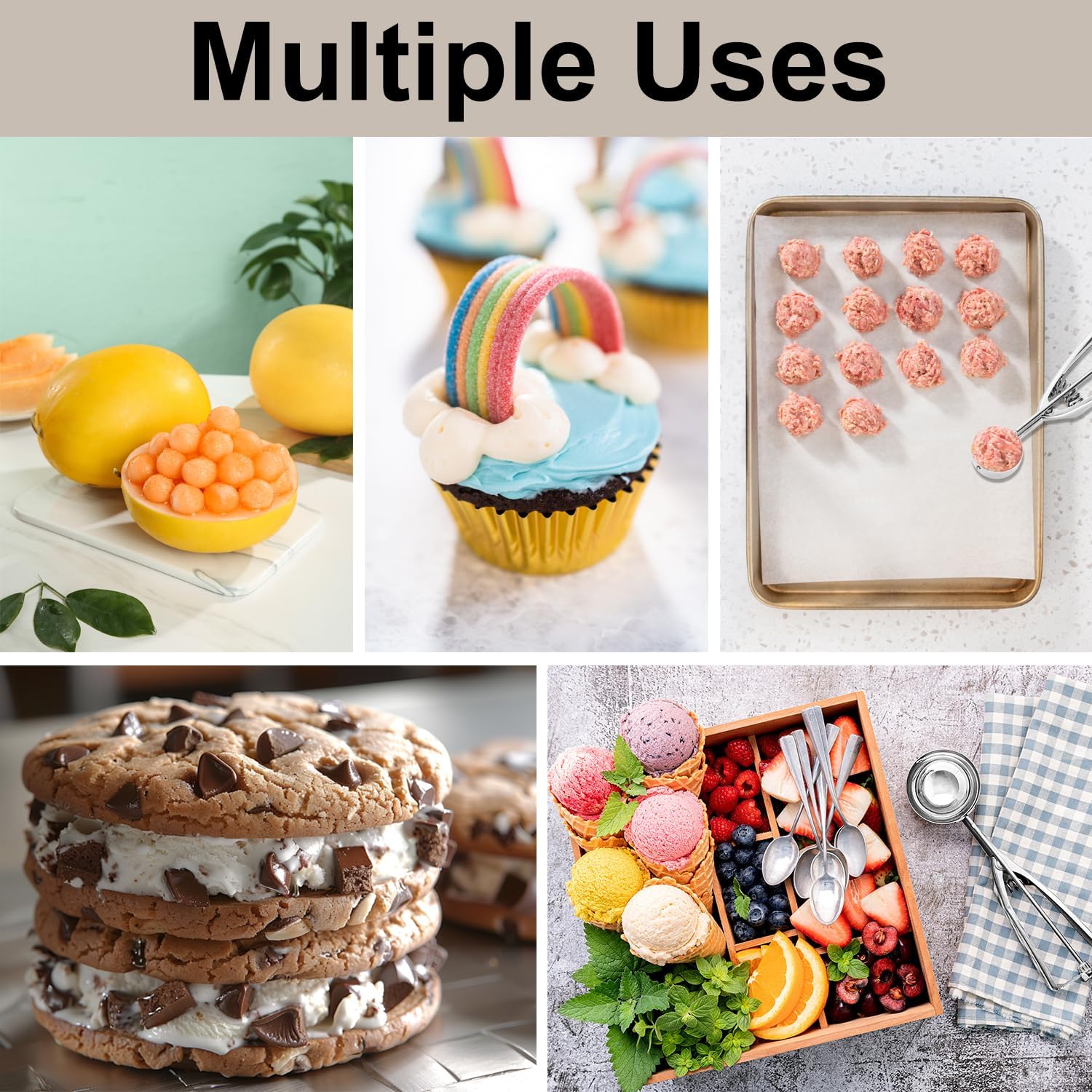 Professional Cookie Scoop Set Easy Baking Accessories