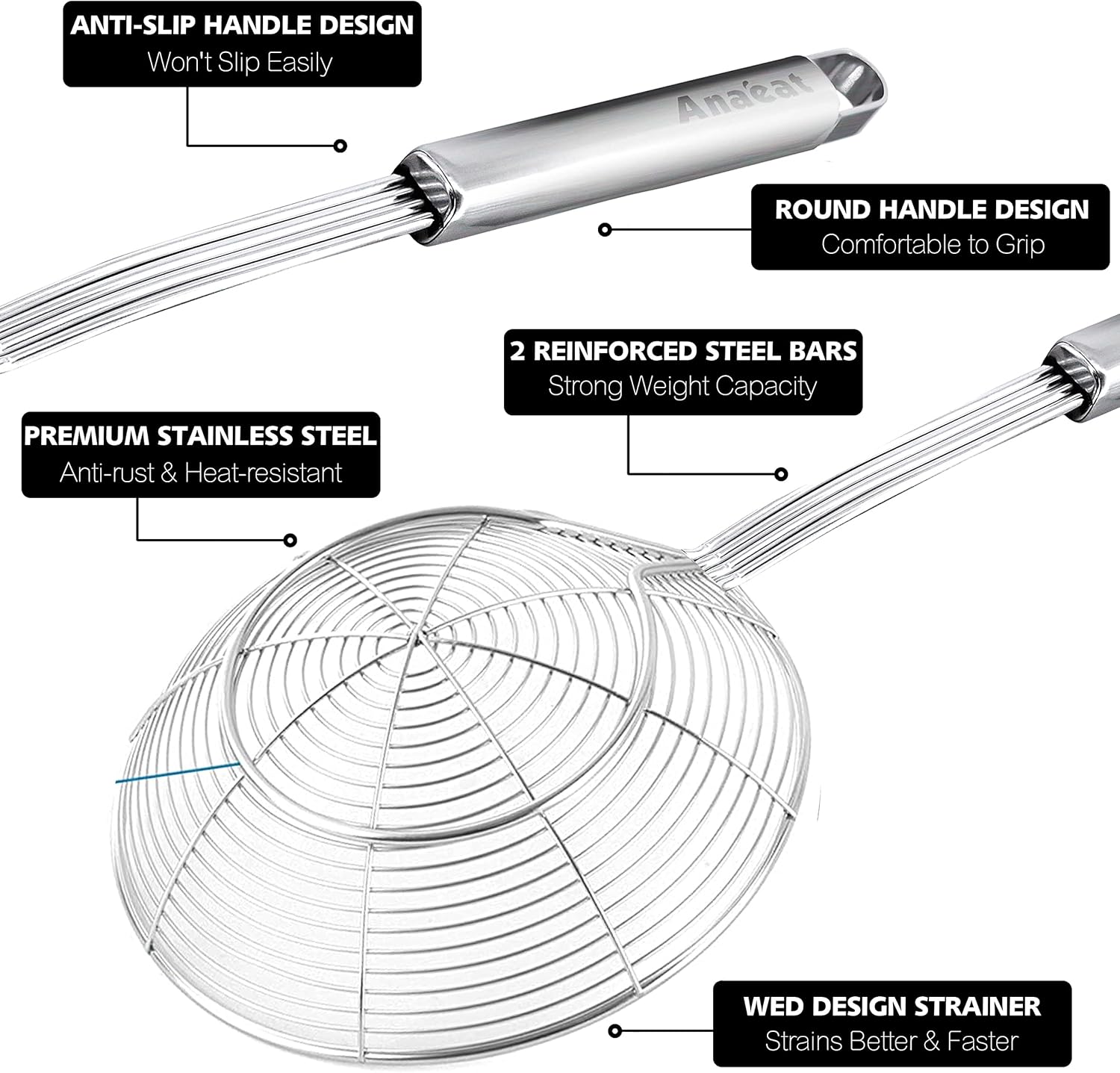 Stainless Steel Kitchen Strainer