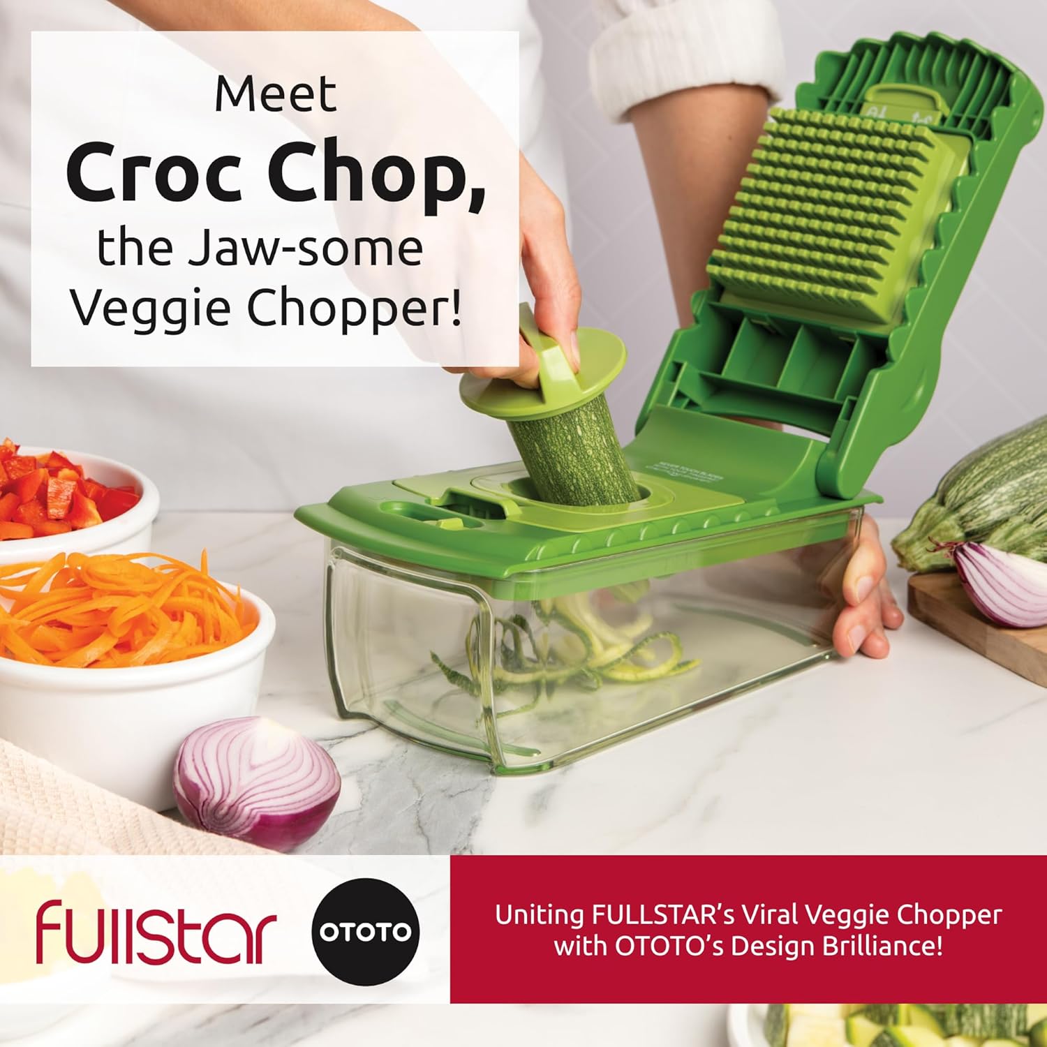 Fullstar x OTOTO Vegetable Chopper Crocodile Shape