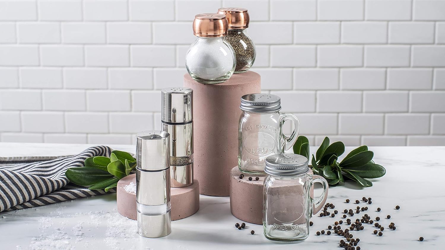 Olde Thompson 3 Orbit Salt Pepper Shaker Set