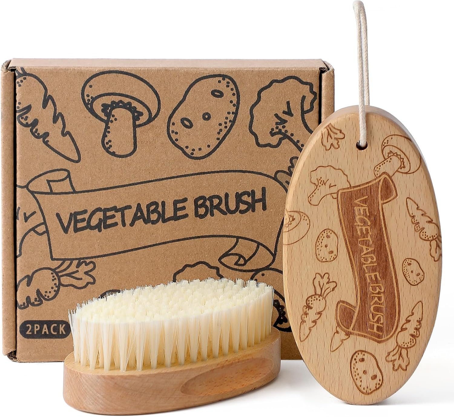 Vibrant Stylish Vegetable Brush Scrubber