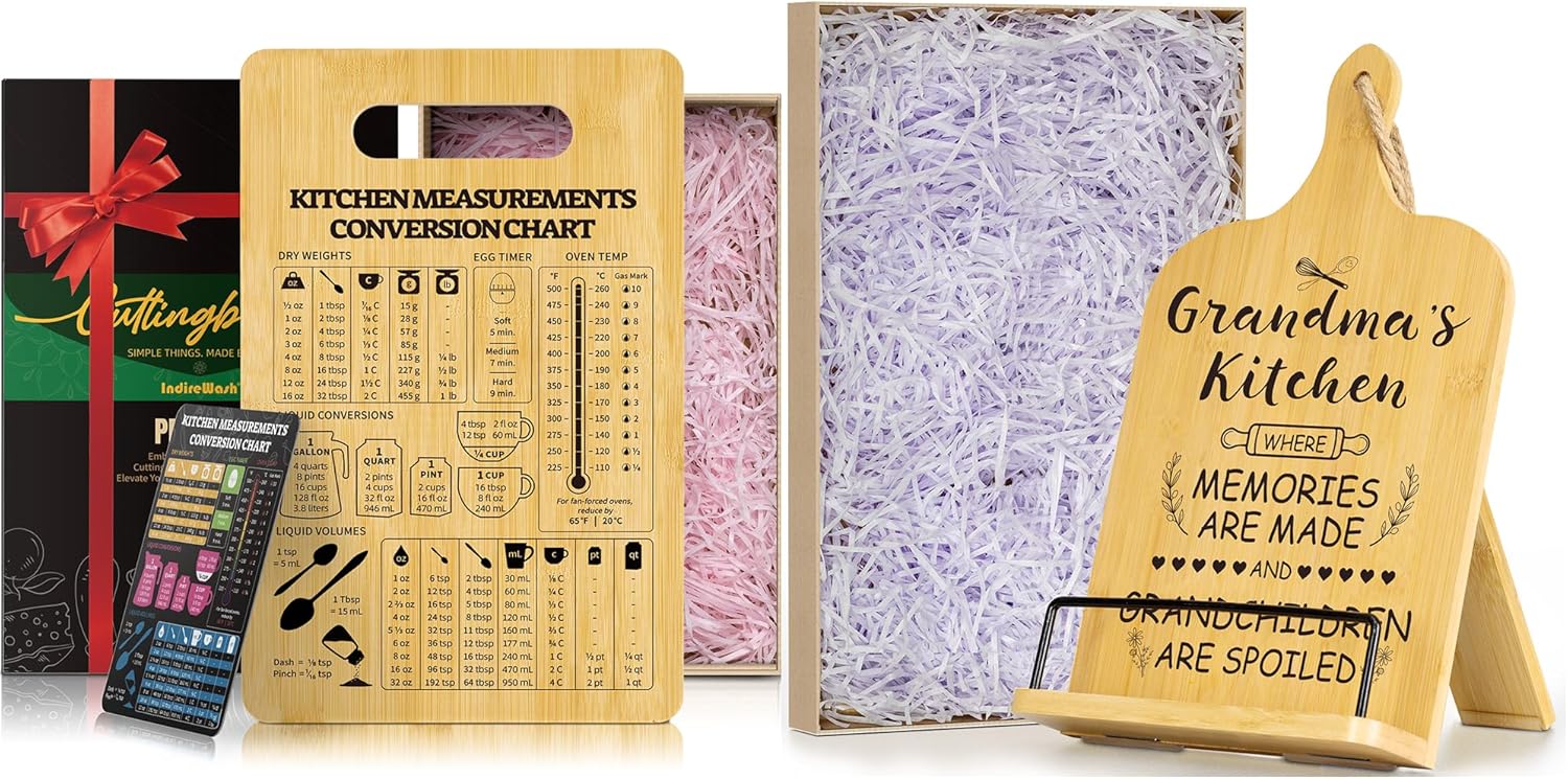 Bamboo Cutting Board Grandmas Kitchen Gift
