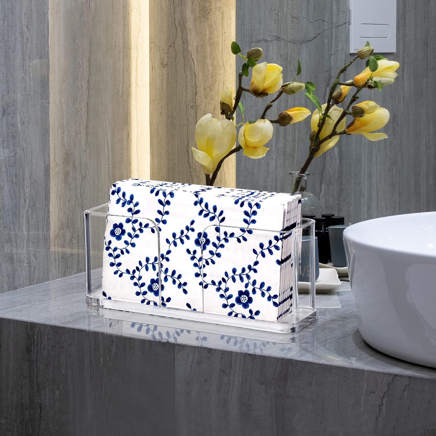 Amazing Abby Acrylic Guest Towel Holder 85x45