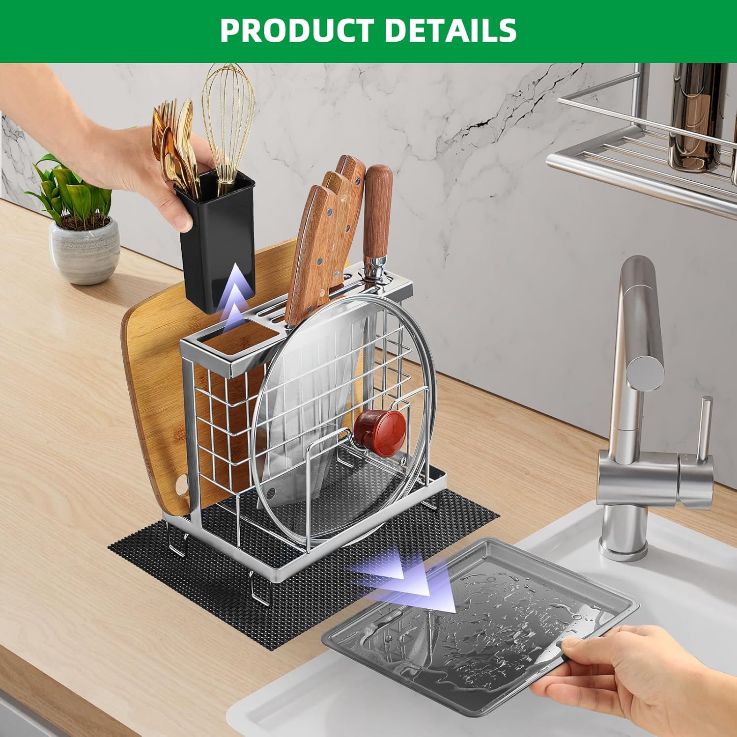 Space-Saving Knife Block Organizer