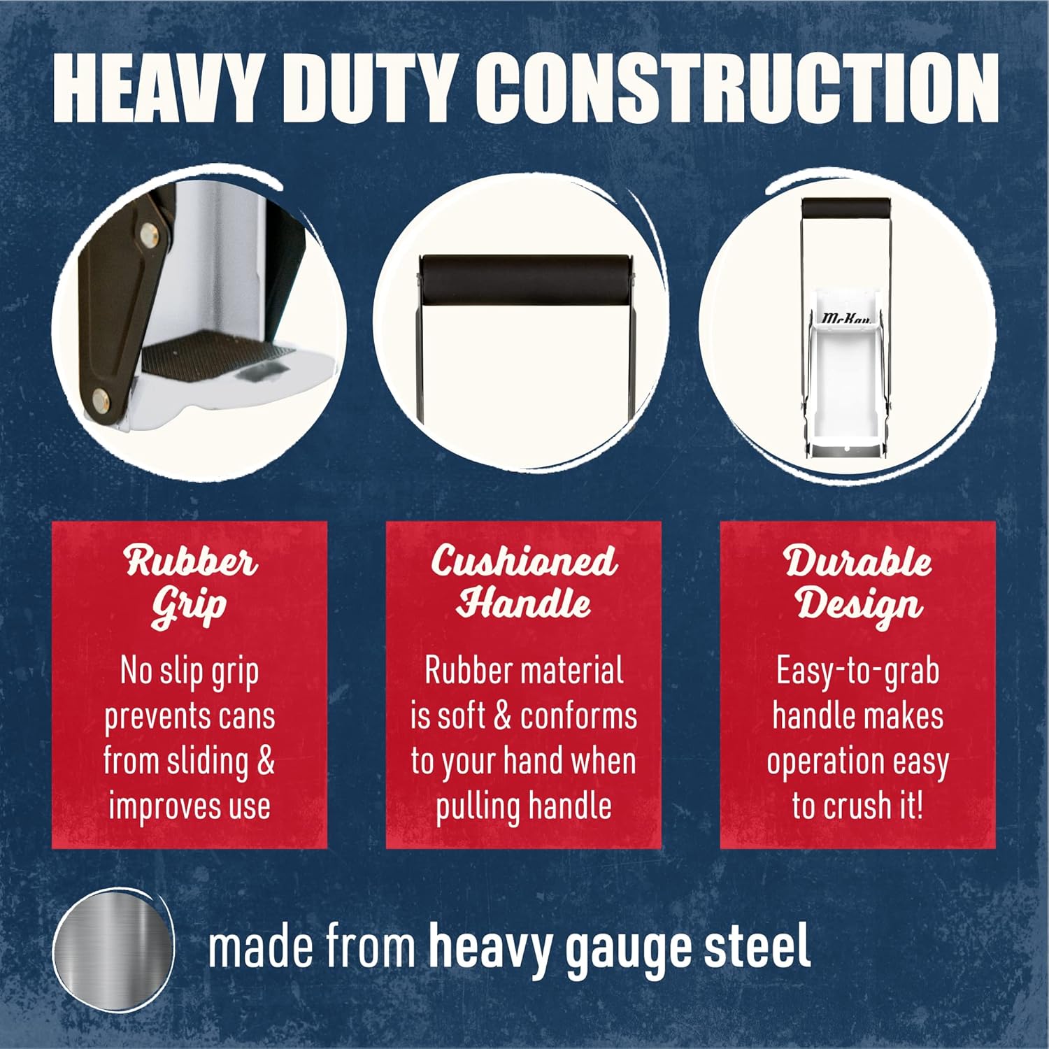 Mckay 12 Oz Metal Can Crusher - Wall Mounted