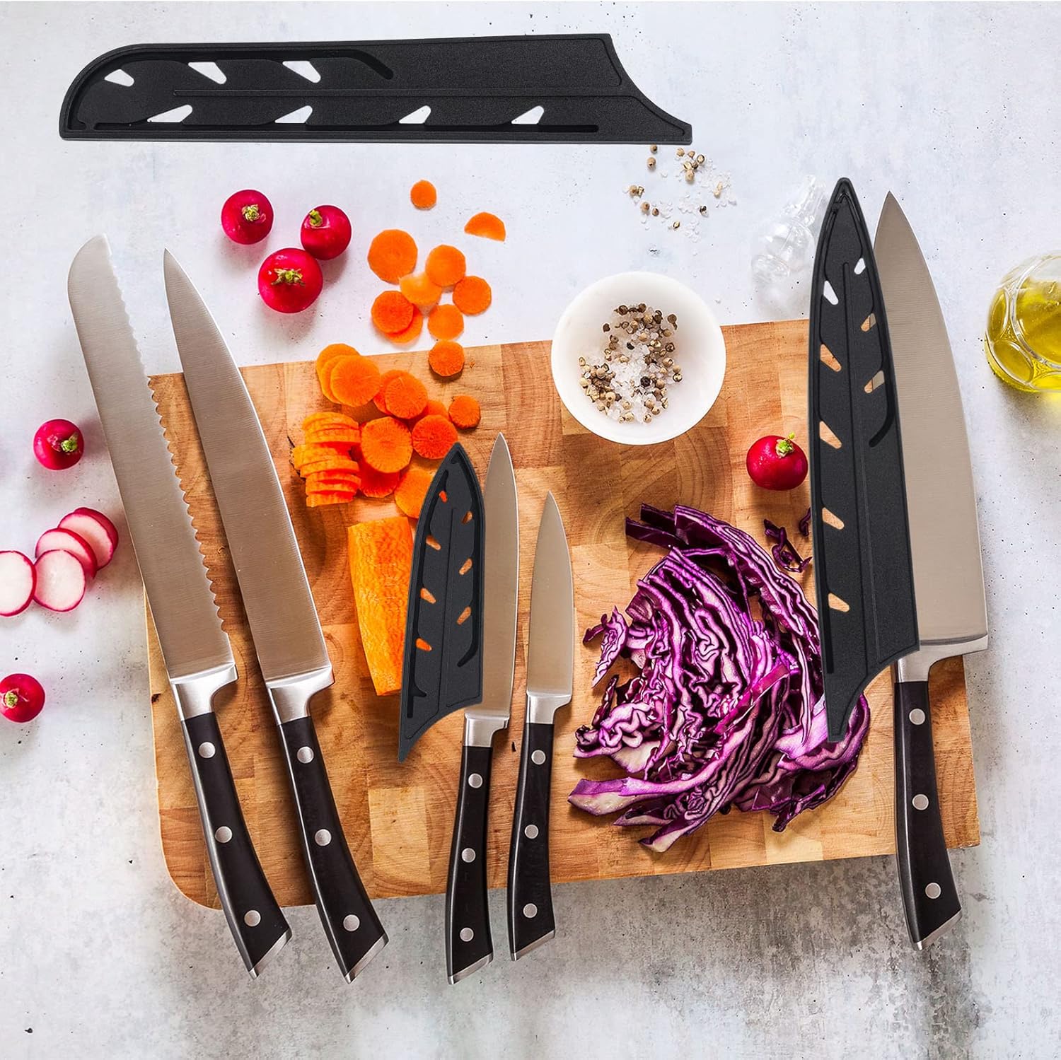 Chef and Santoku Knife Edge Guards 2 Pack