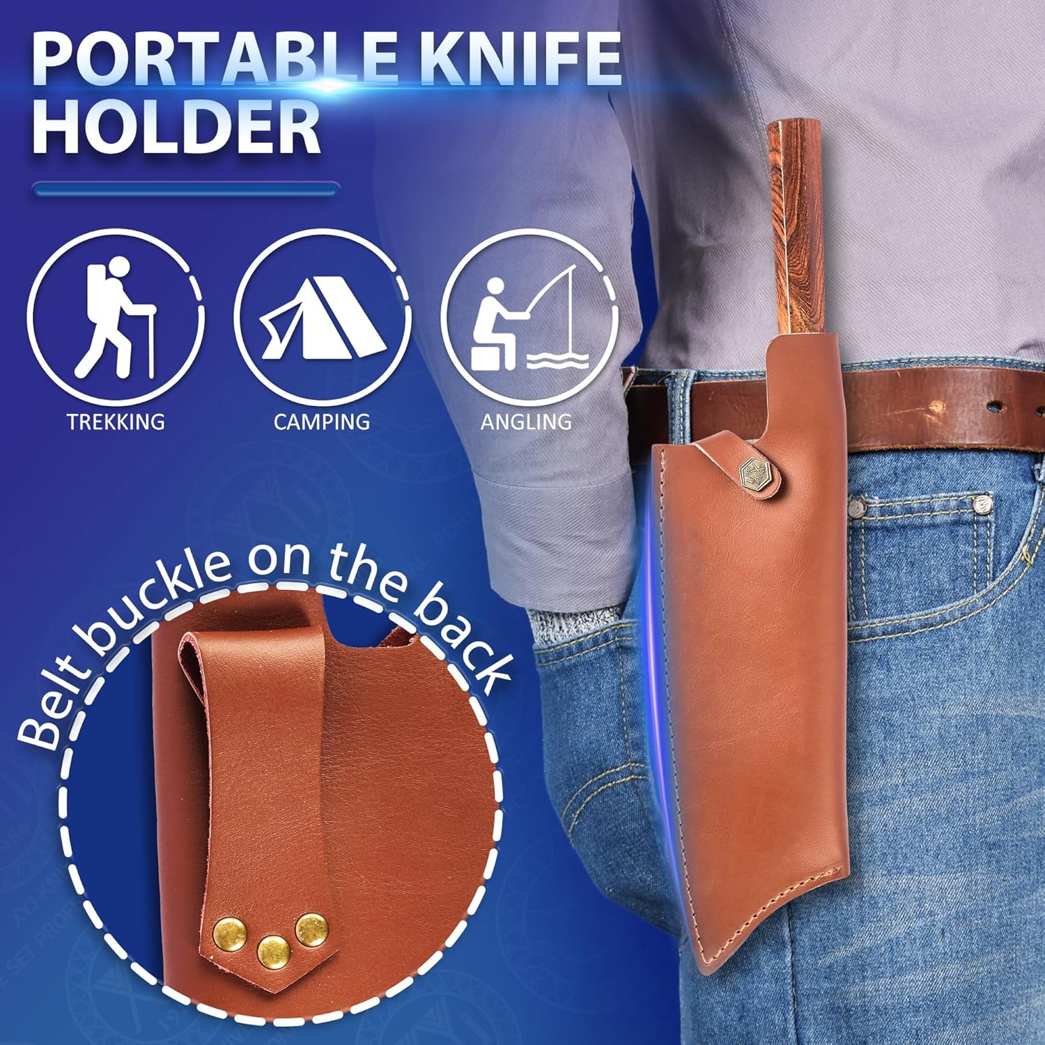 XYJ Leather Knife Sheath for 10 Inch Chef Knife