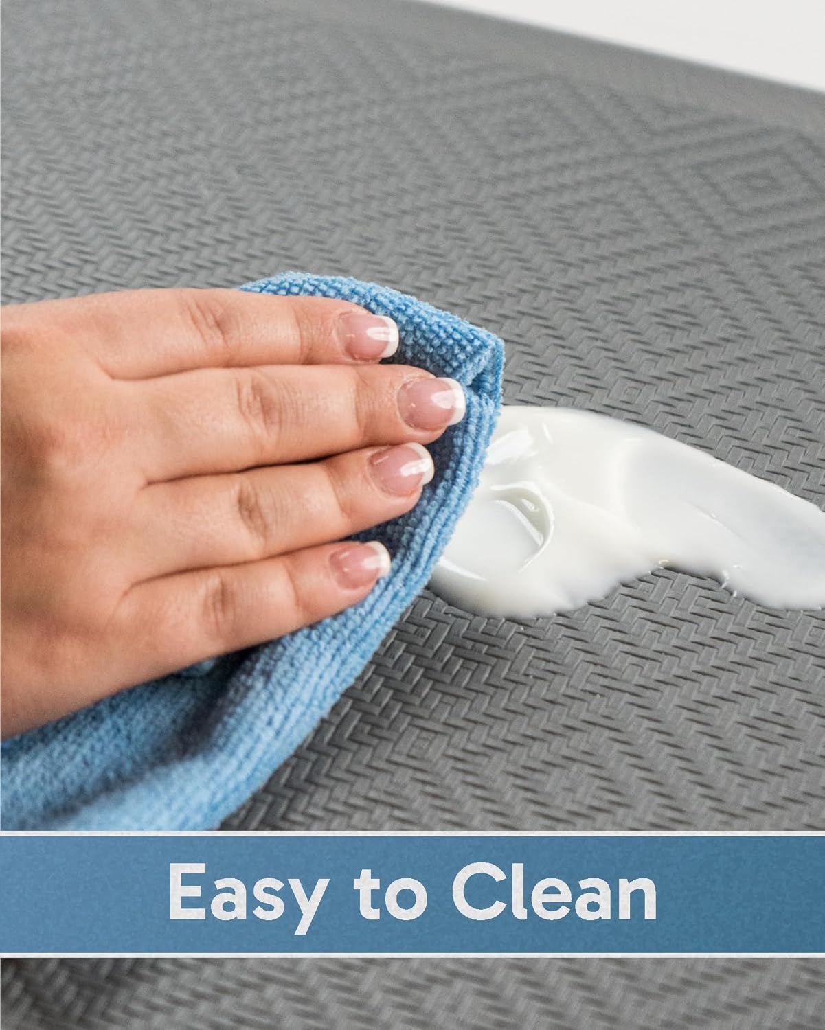 Ergonomic Kitchen Mat - 910 inch Thick Waterproof Anti-Fatigue 20x39 Grey