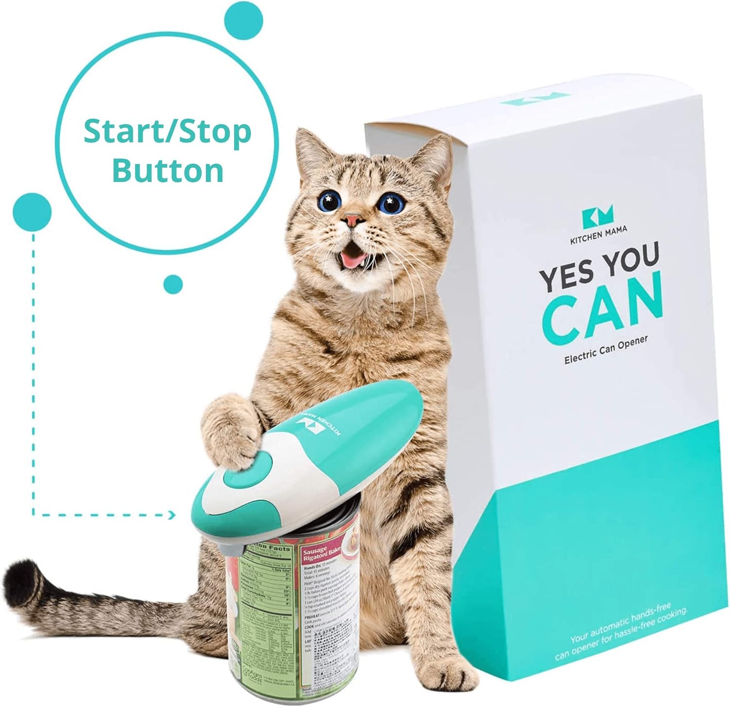 Kitchen Mama Auto Electric Can Opener - Teal