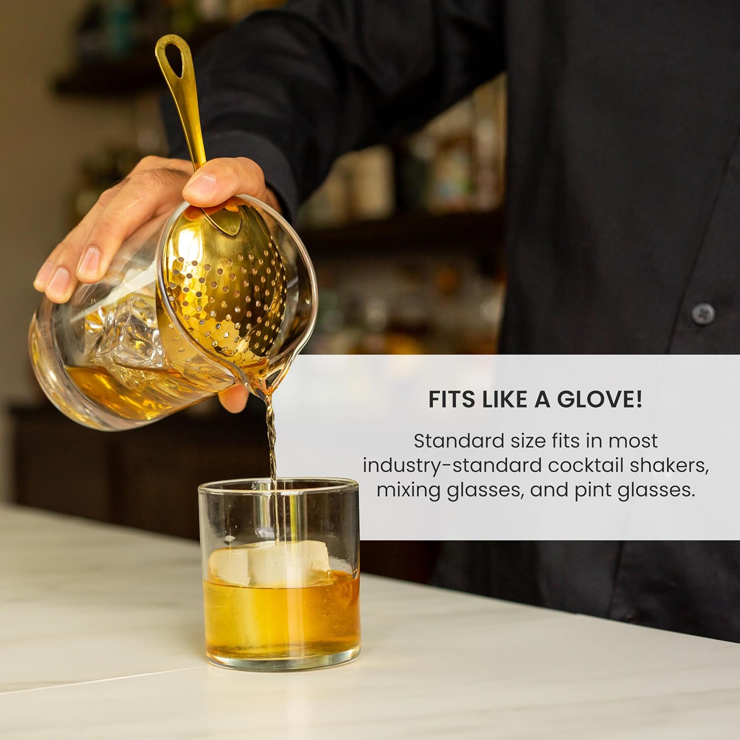 A Bar Above Professional Bartender Strainer 304 Antique Copper Strainer