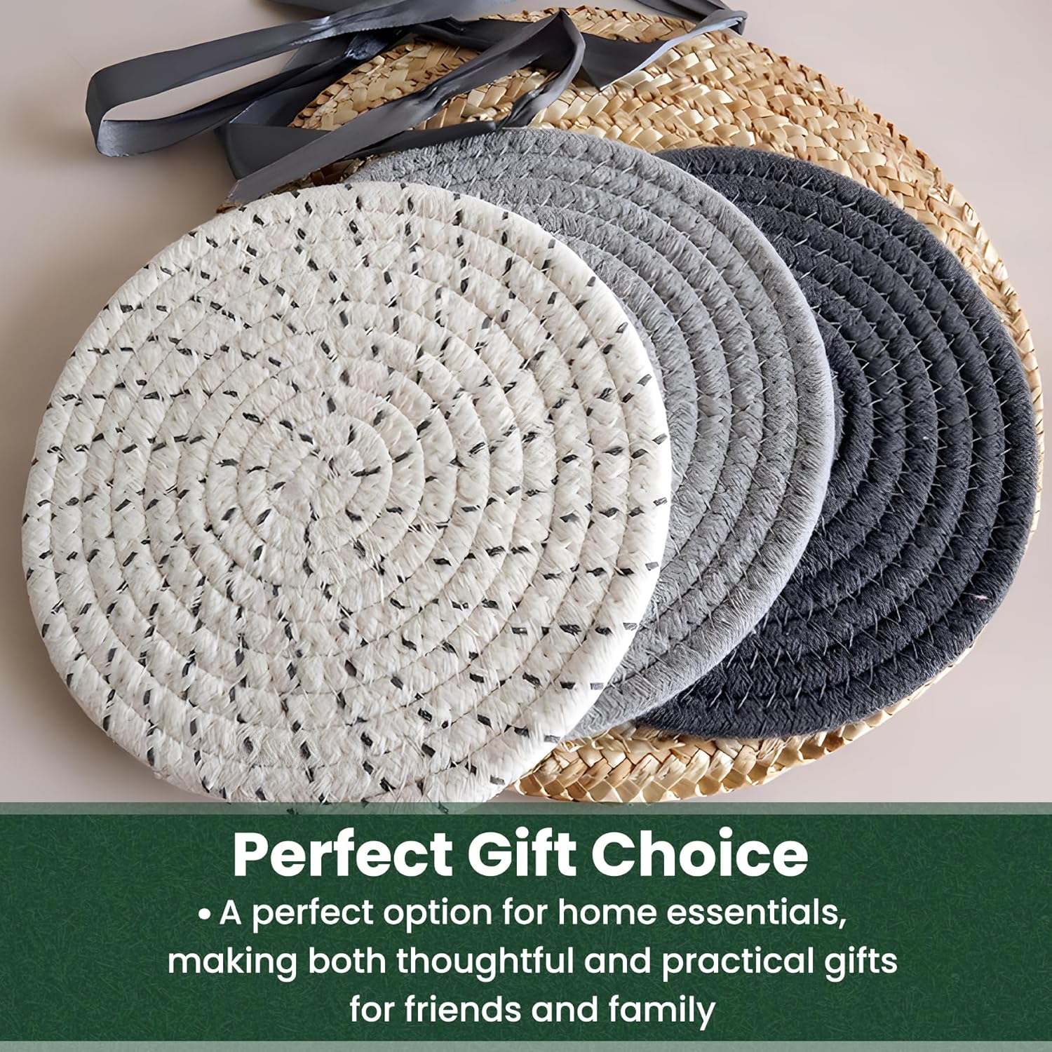 8-Inch Heat-Resistant Trivets for Kitchen Use