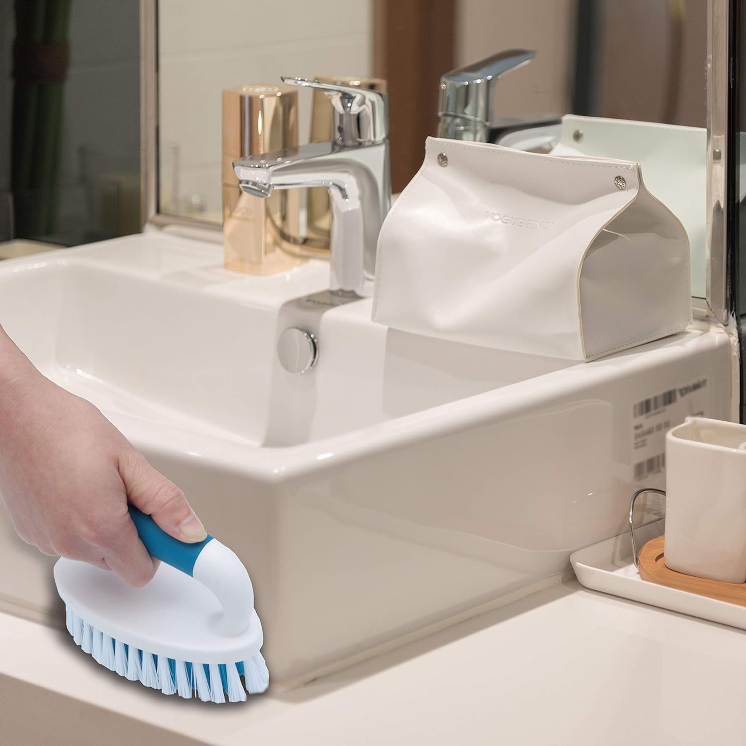 Sturdy 2-Pack Scrub brushes for Kitchen Bathroom Use