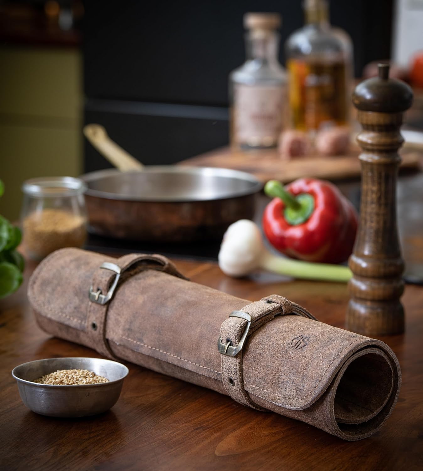Knife Roll Bag with 7 Slots for Chefs Knives