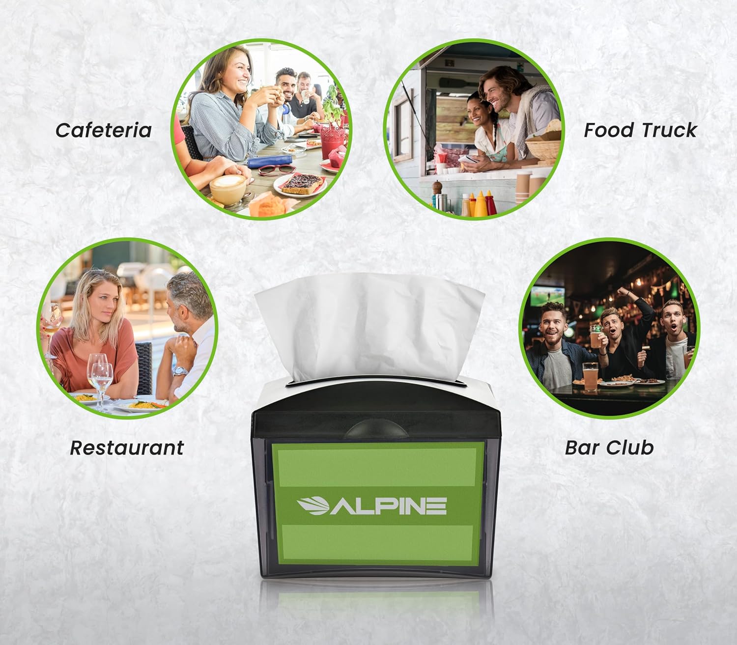 Durable Commercial Napkin Disposers for Restaurants - Black