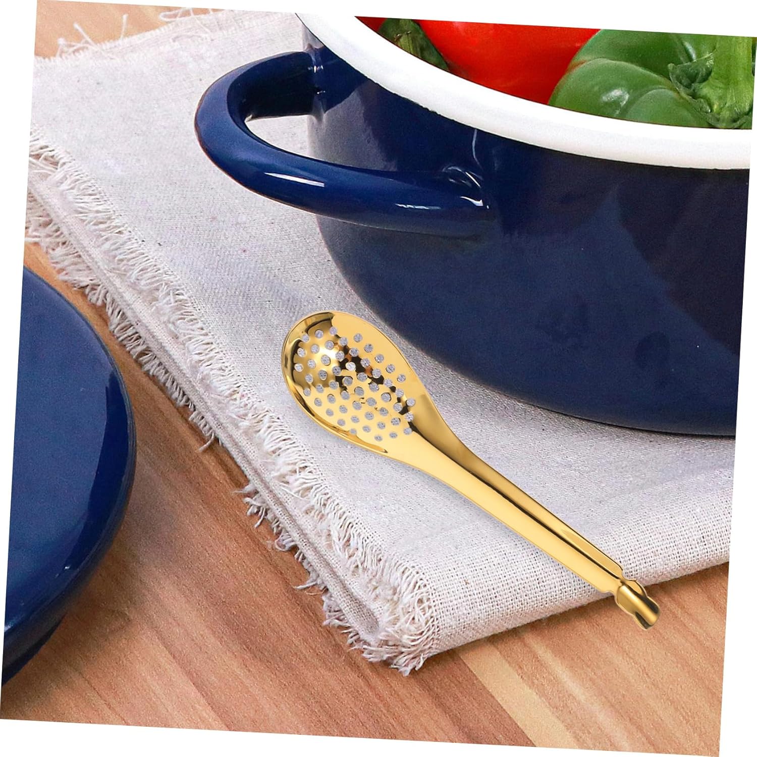 BrightFUFU x2 Caviar Slotted Serving Spoons