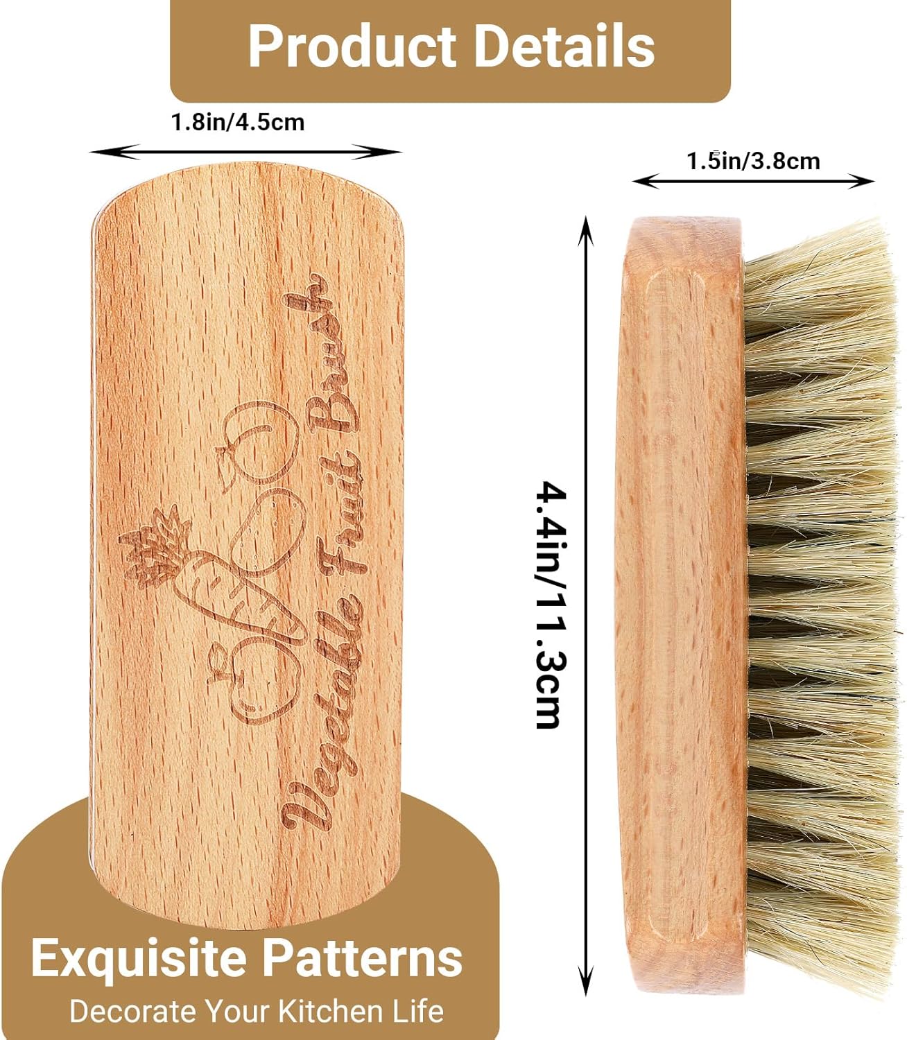 VEGETABLE BRUSH FOR KITCHEN ADVENTURES