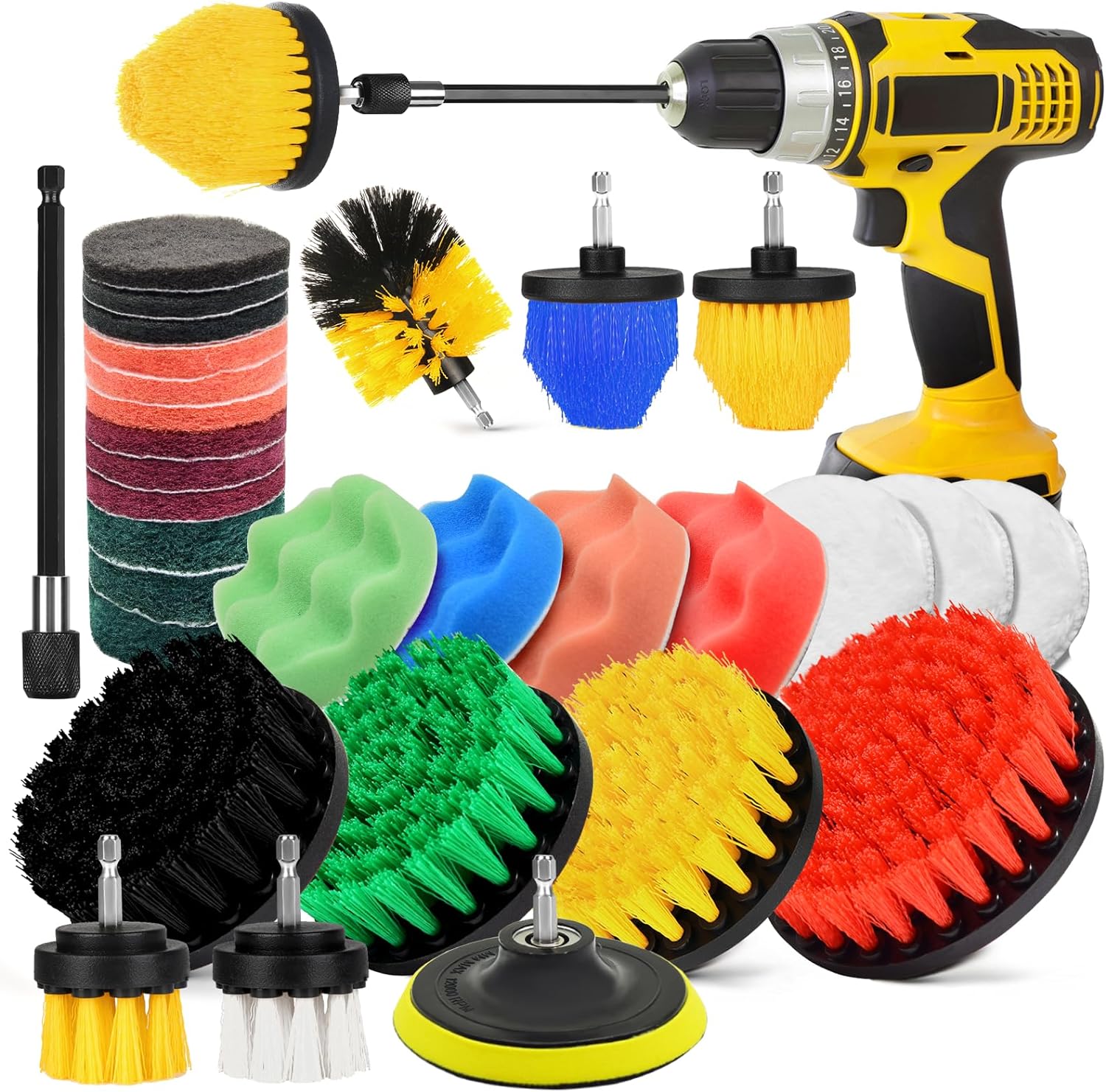 30-Piece Drill Cleaning Attachment Set