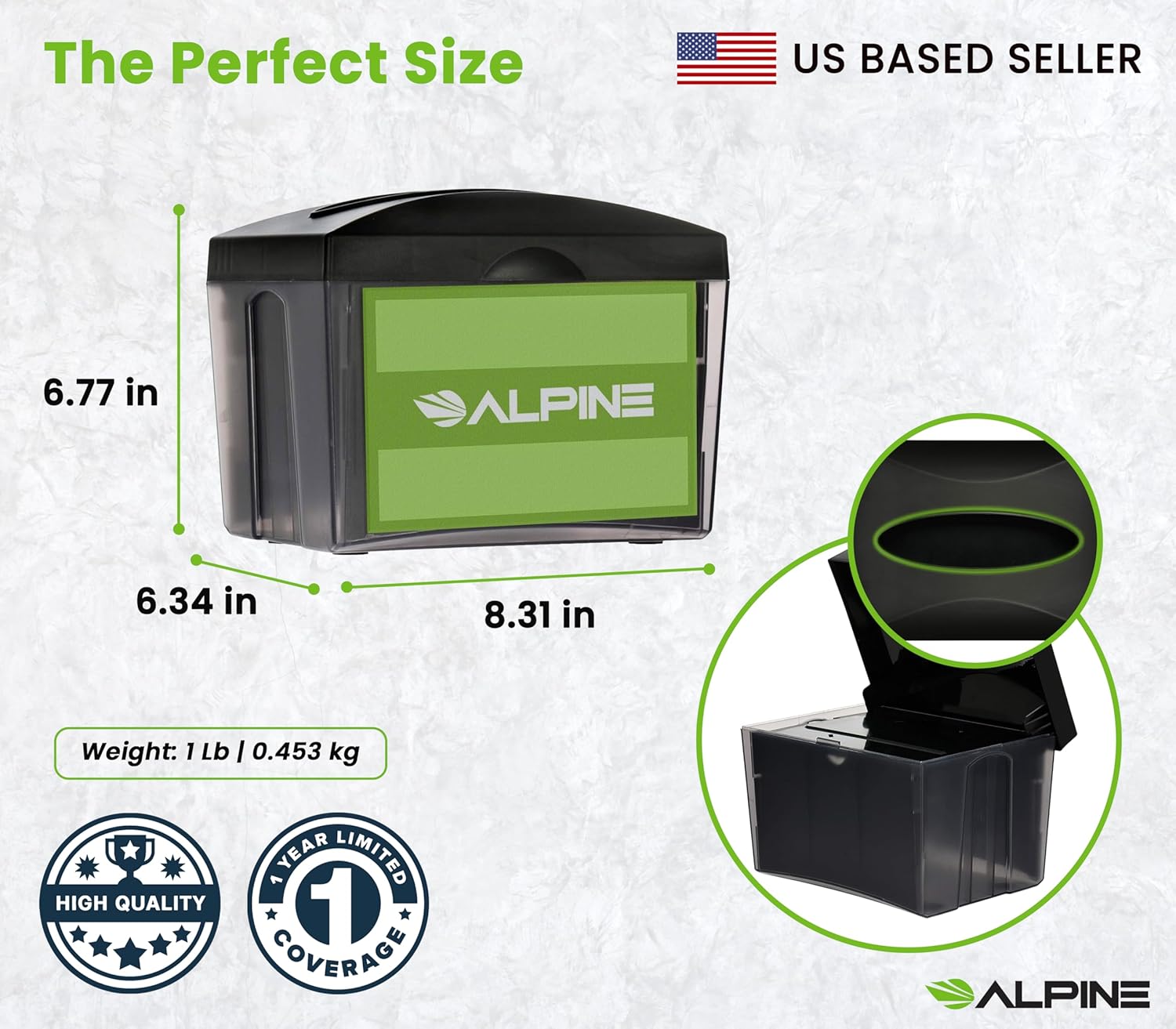 Durable Commercial Napkin Disposers for Restaurants - Black
