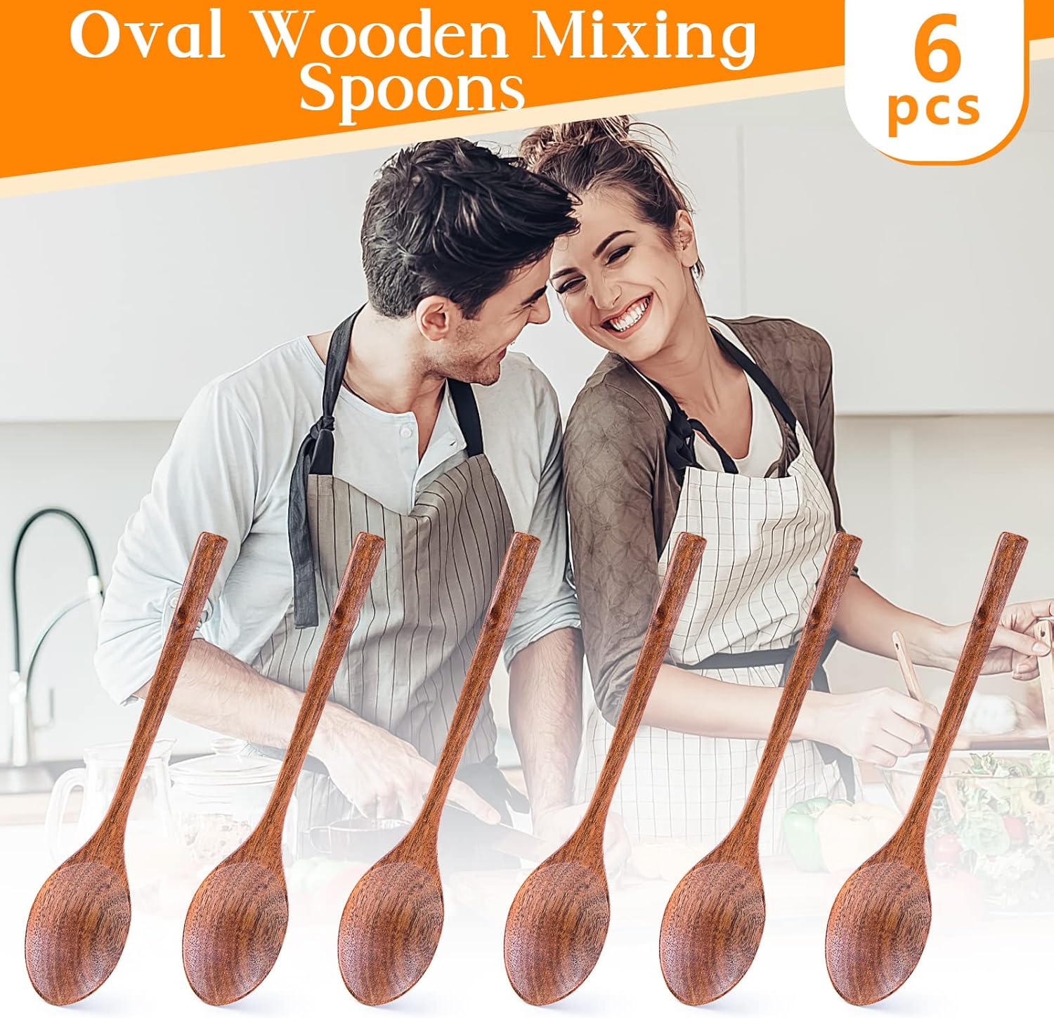 HAKSEN Wooden Spoon Set 6PCS 102