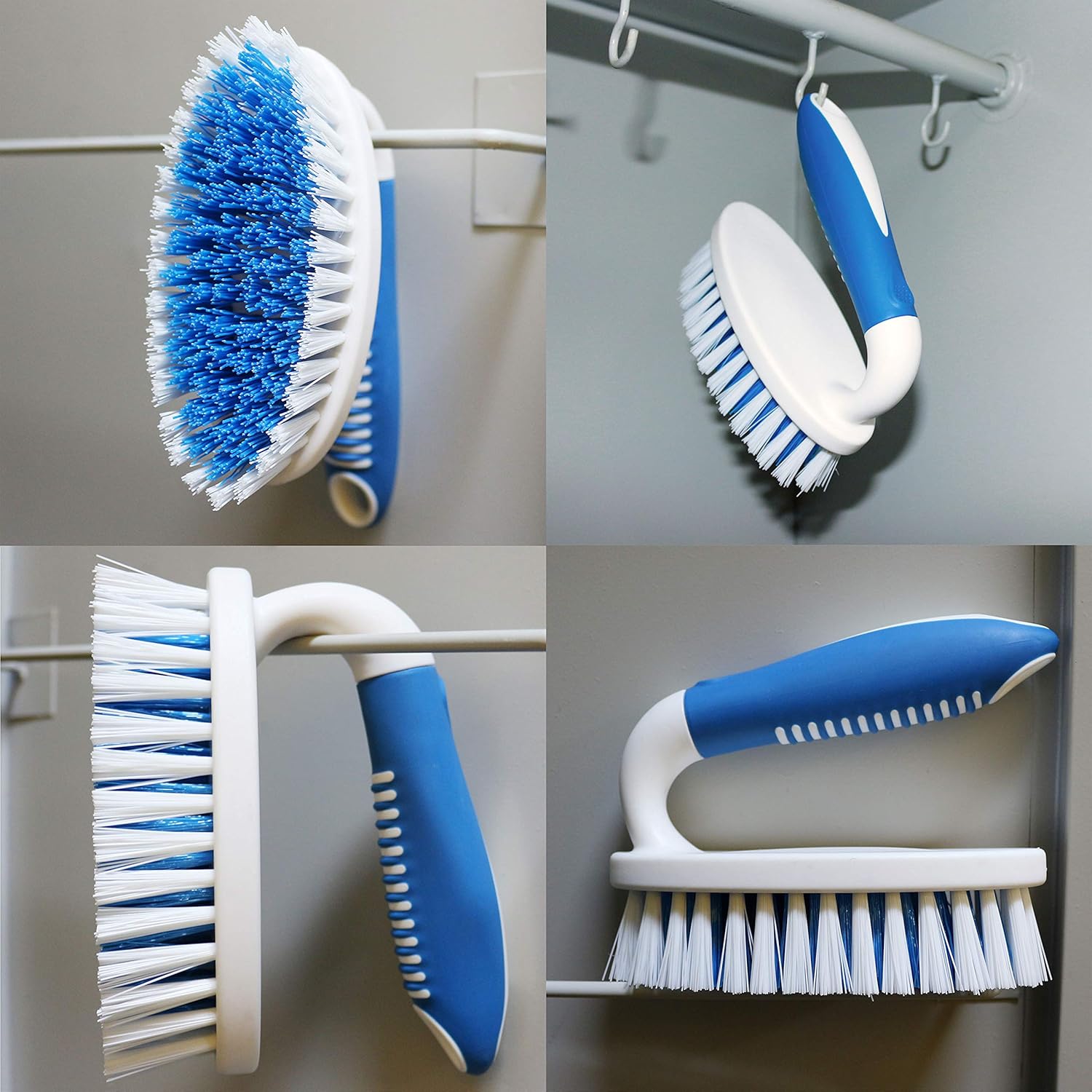 Sturdy 2-Pack Scrub brushes for Kitchen Bathroom Use