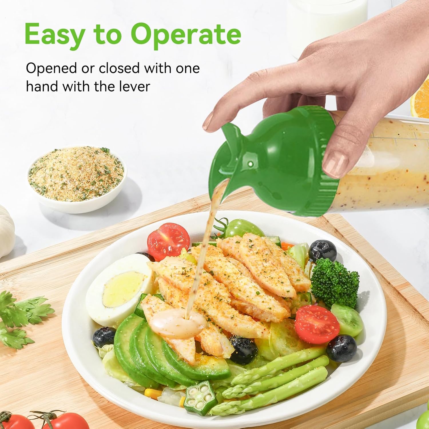 HERCHR Smart Salad Dressing Shaker