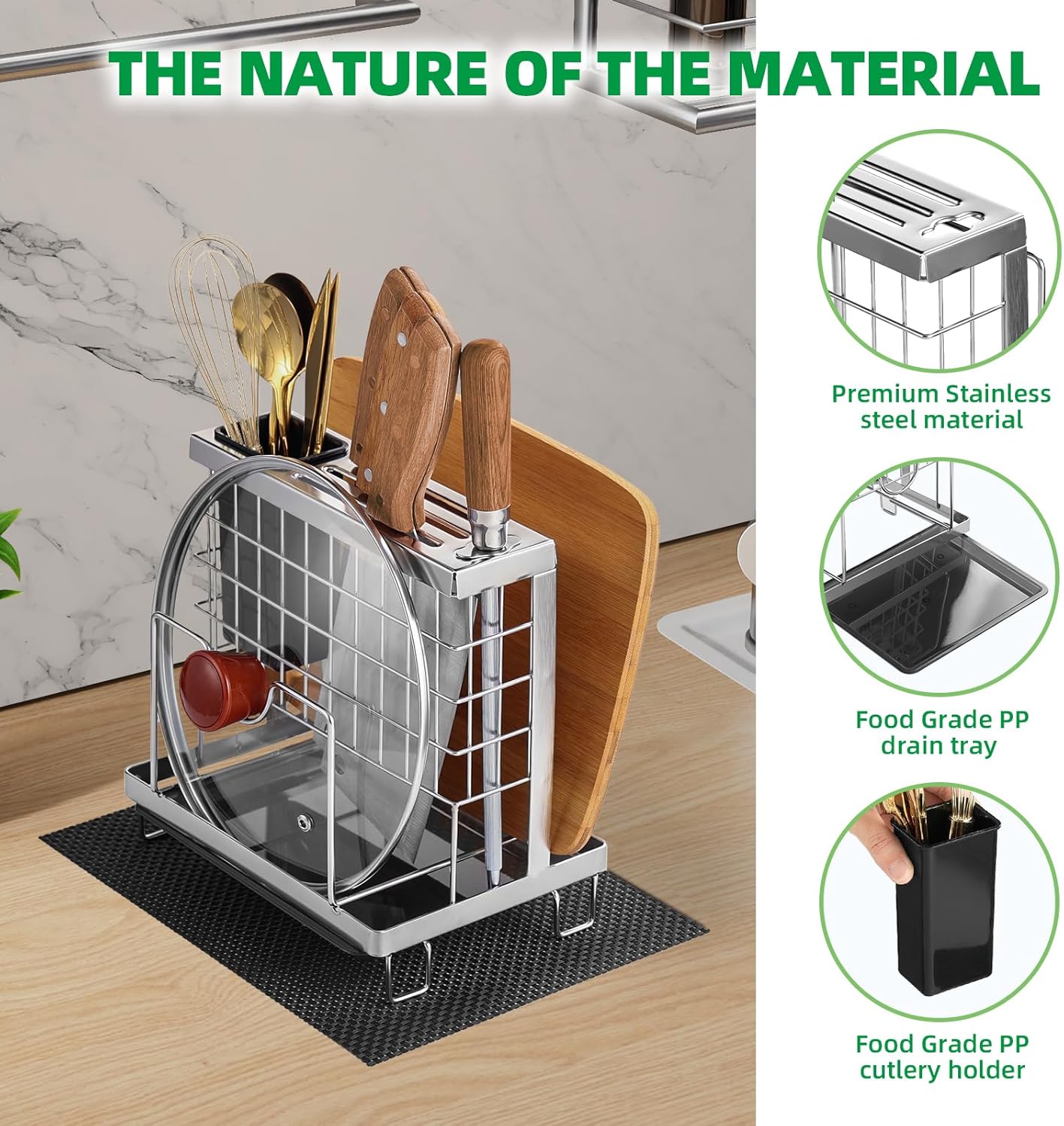 Space-Saving Knife Block Organizer