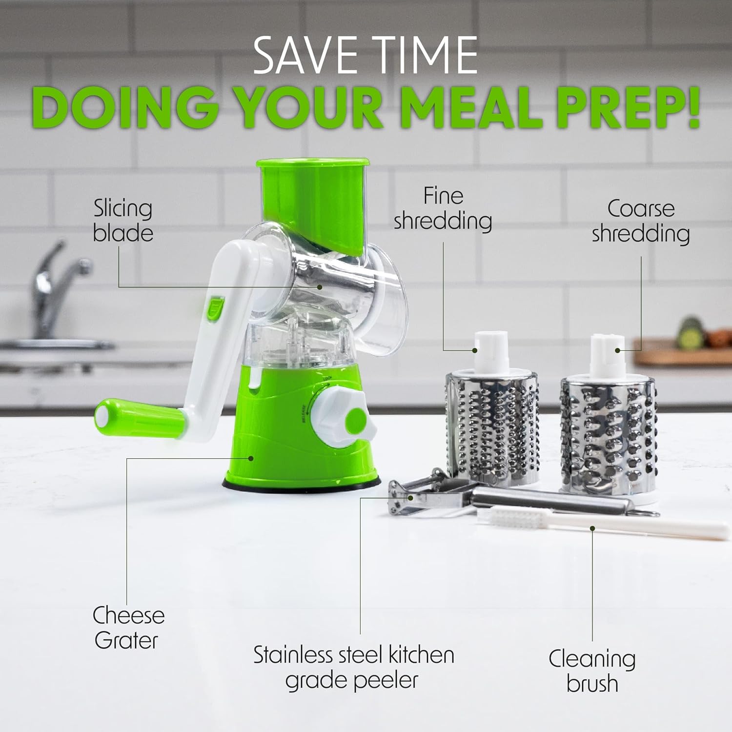 Manual Cheese Grater Slicer Complete Kitchenessential for grating slicing and grinding