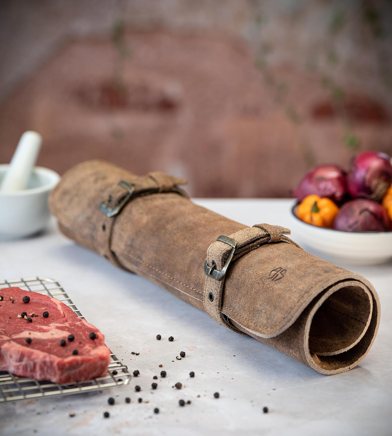 Knife Roll Bag with 7 Slots for Chefs Knives