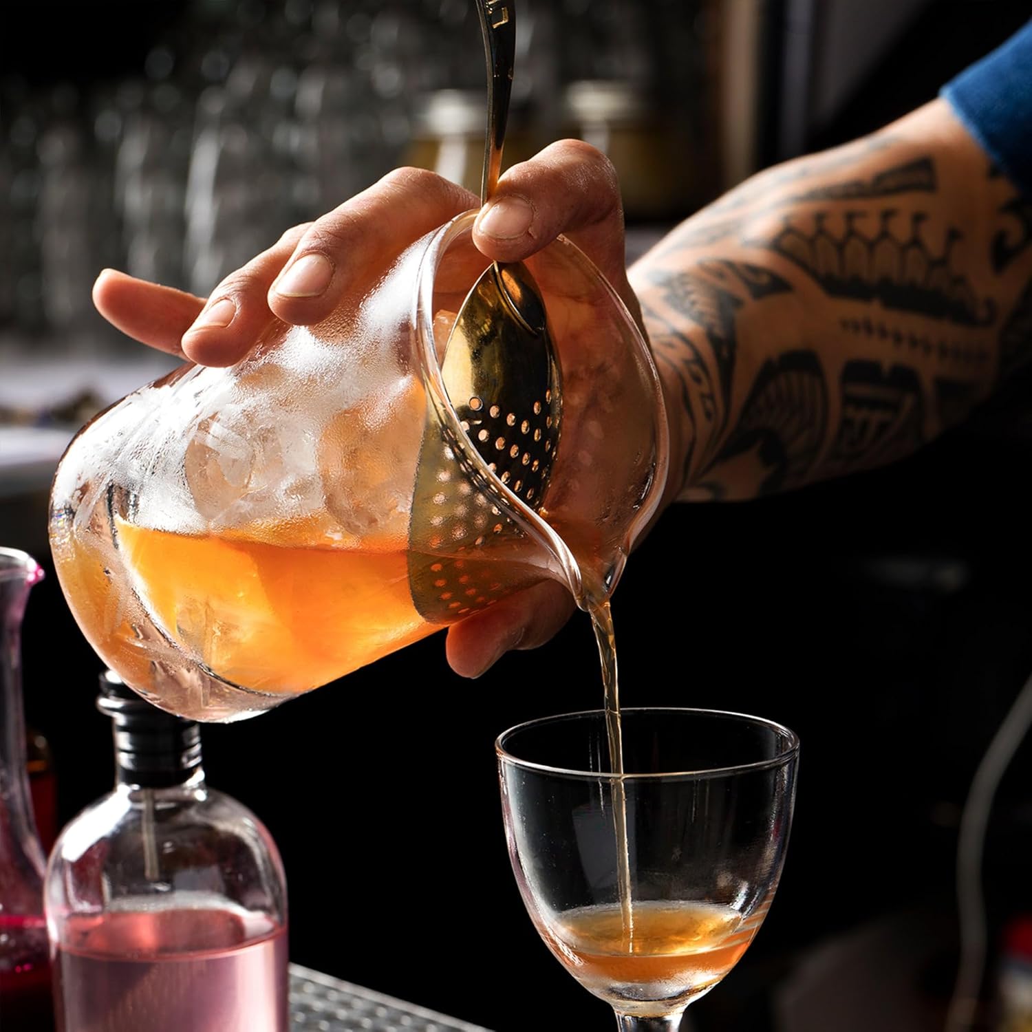 Premium Julep Strainer Gold