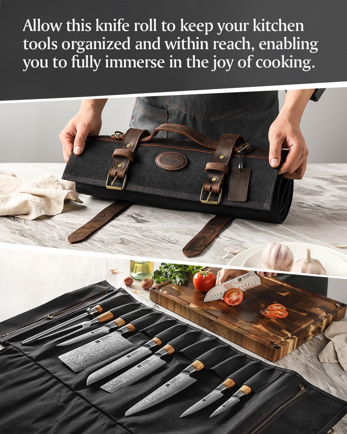 Professional Chef Knives Organized Lasting Quality Stylish Design