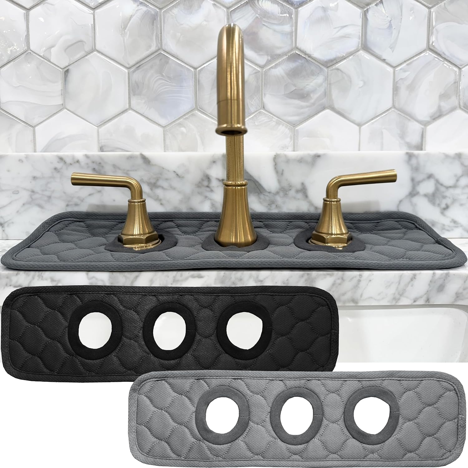 AHAHOMEWARE 3-Round Sink Splash Guard
