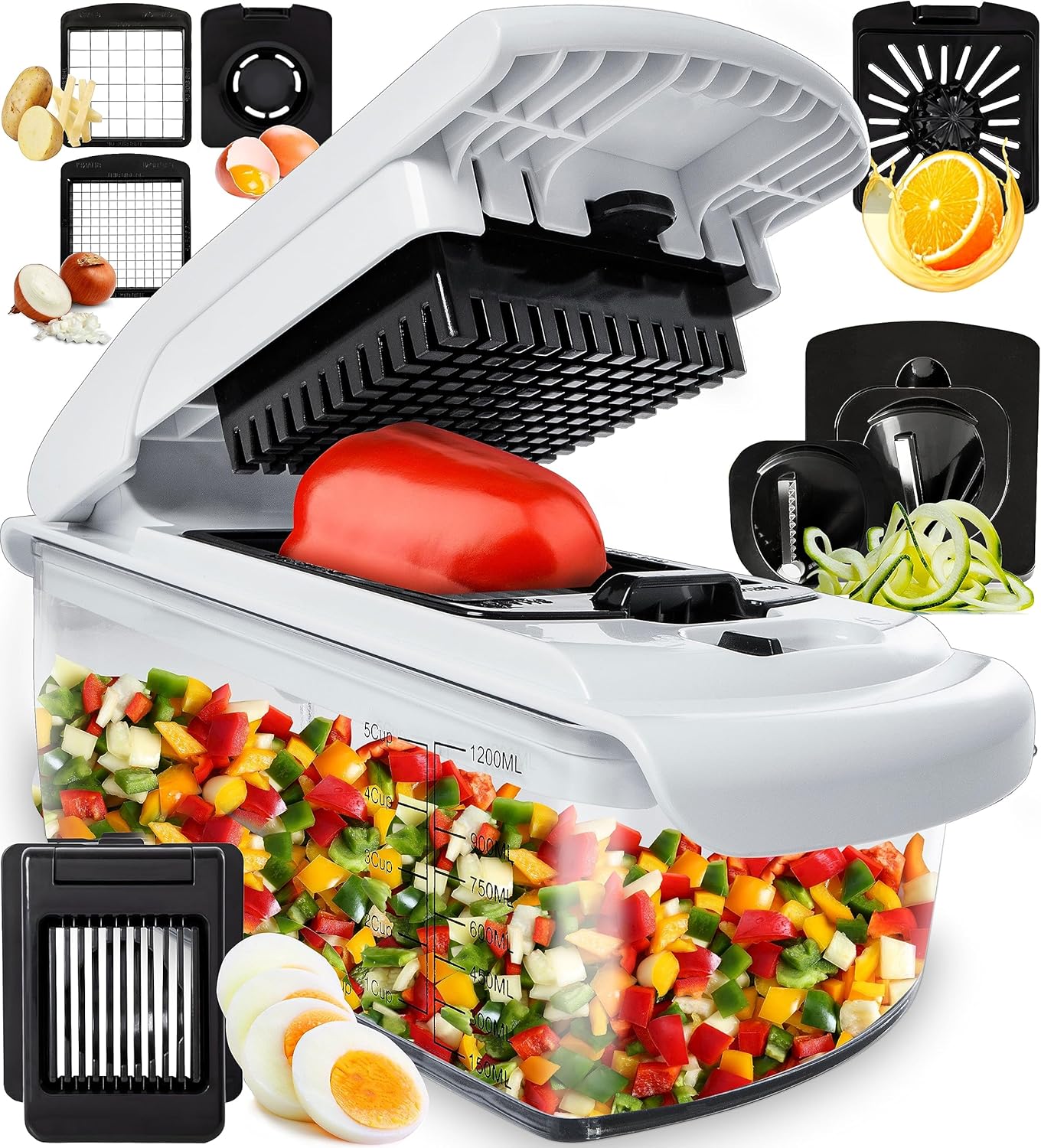 Fullstar 8-in-1 Kitchen Chopper Premium Vegetable Slicer