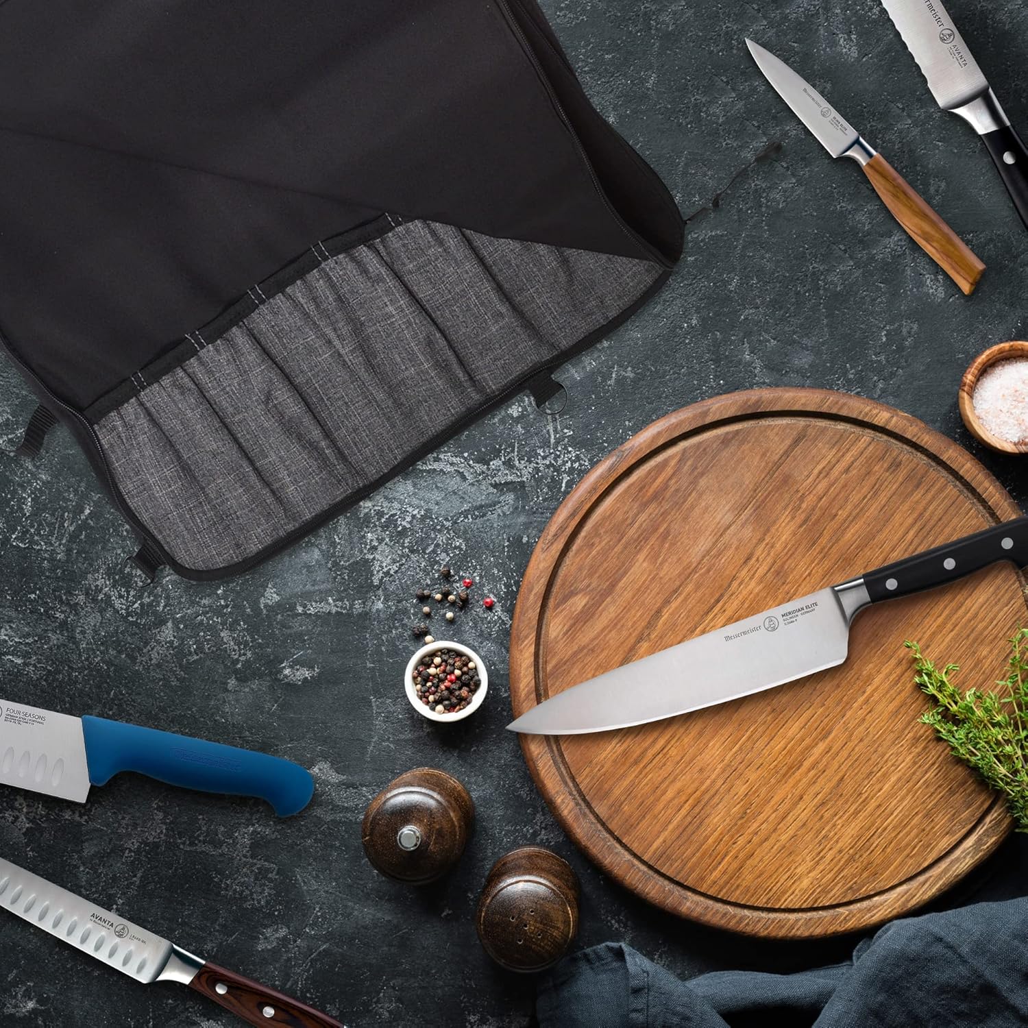 Messermeister Preservation 8-Pocket Knife Luggage - Durable Carry Case for Culinary Professionals