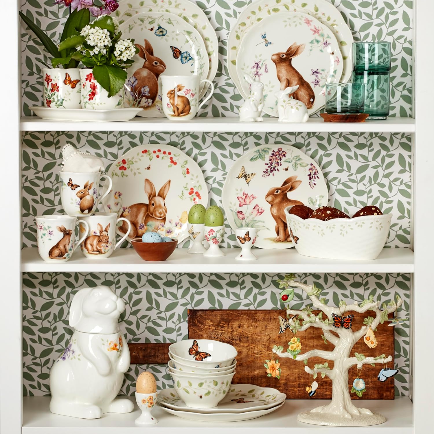 Durable Adorable Buttery Meadow Bunny Salt Pepper Set