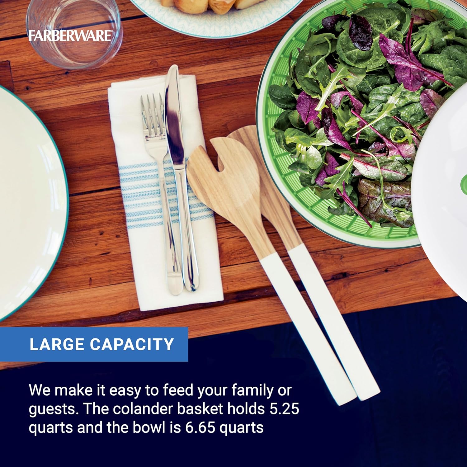 Pro Pump Salad Spinner with Bowl and Colander